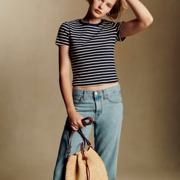 Sezane Farrow Bag Raphia Natural Straw - Picture 6 of 13